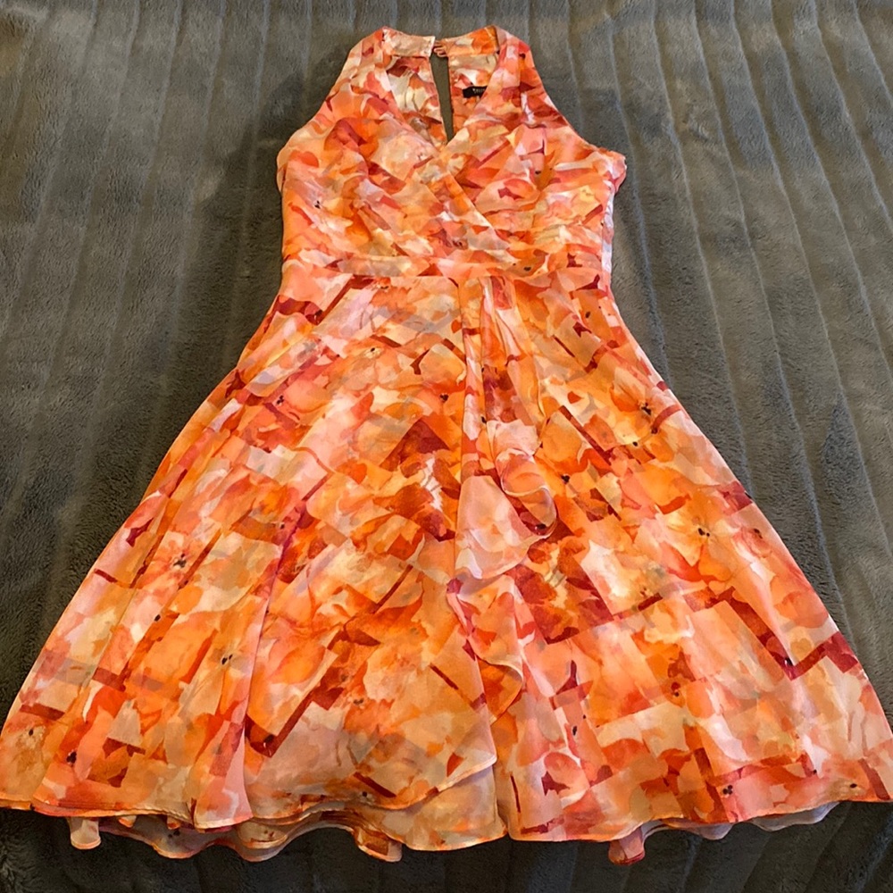 Floral Pink halter dress